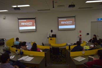 PG Students interact with Hubert Igbinoba