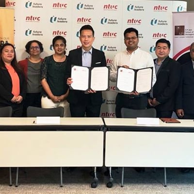 Helping Singapore Stay Competitive - SP Jain Singapore signs an MOU with National Trade Union Congress 