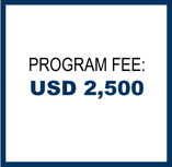 Program Fee: USD 2500 Program Fee: USD 2500