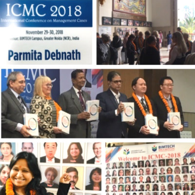 Parmita Debnath presents a Case Study at the International Conference on Management Cases 2018