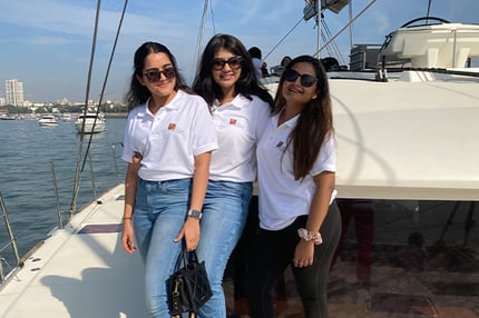 MGLuxM Batch 11 students experience luxury on a yacht ride in Mumbai