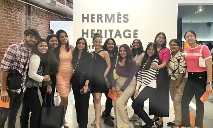 MGLuxM students visit Hermès Heritage in Motion Exhibition in Mumbai