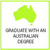 Graduate with an Australian degree Graduate with an Australian degree