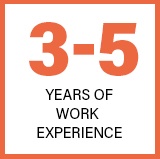 3 to 5 Years of Work Expereince 3 to 5 Years of Work Expereince