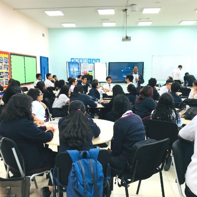 Prof. Christopher Abraham conducts a Design Thinking Workshop at GEMS Winchester School, Dubai