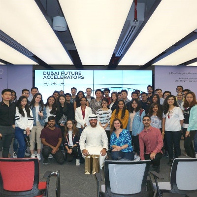 Undergraduate students interact with the world’s leading innovators at Dubai Future Accelerators