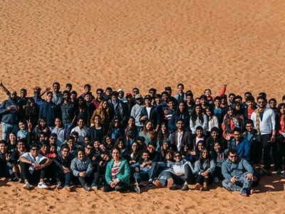 BBA Jaguars Undertake Overnight Desert Camping Trip in Liwa, Abu Dhabi