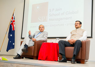 SP JAIN HOSTS INDIAN FINANCE MINISTER HON’BLE ARUN JAITLEY