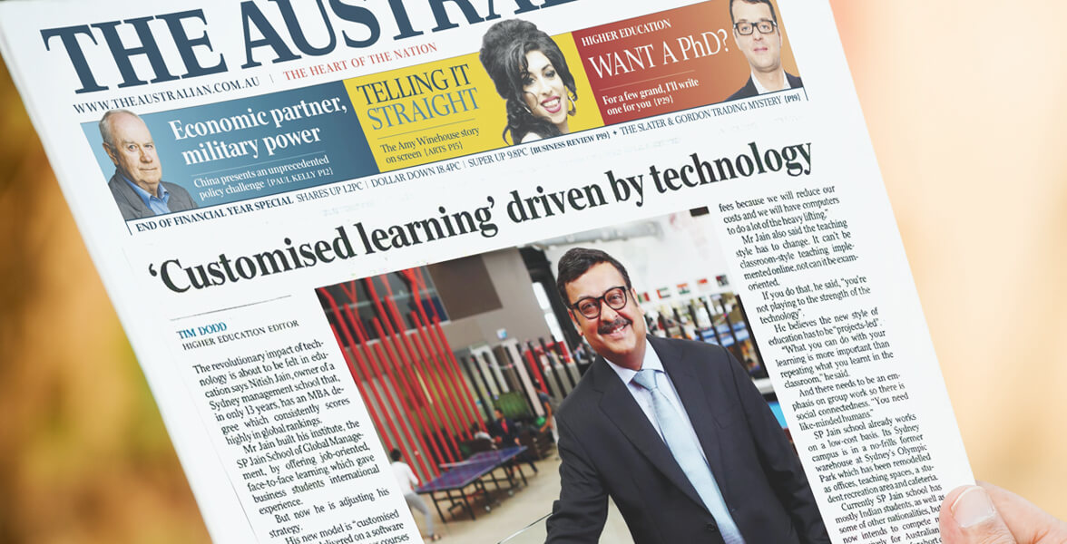 ‘Customised Learning’ Driven by Technology - Nitish Jain features in The Australian