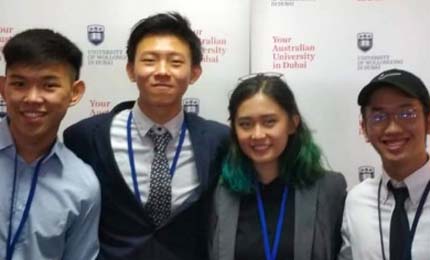 Jaguars excel at UOWD’s International University Business Pitch Challenge