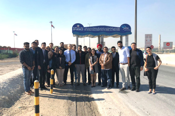 MGB students visit Jebel Ali Port, the world's largest man-made harbour